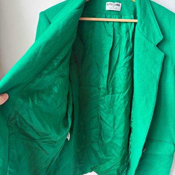 Vintage Alfred Dunner Women’s Wool Blazer Green Size 16 - Picture 6 of 15